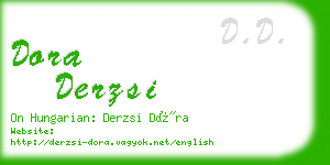 dora derzsi business card